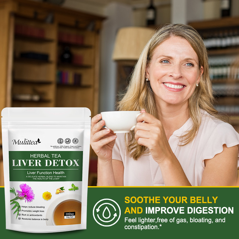 Mulittea Liver Detox Tea พร้อม - Dandelion Detox Tea บทวิจารณ์และราคา